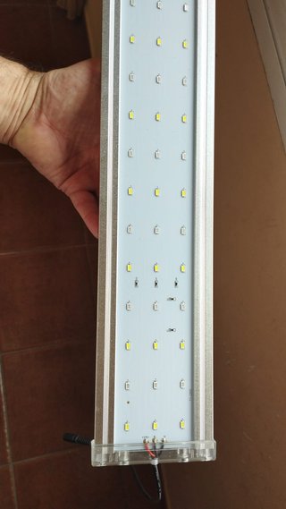 potente pantalla led 100 120cm acuario pecera luz