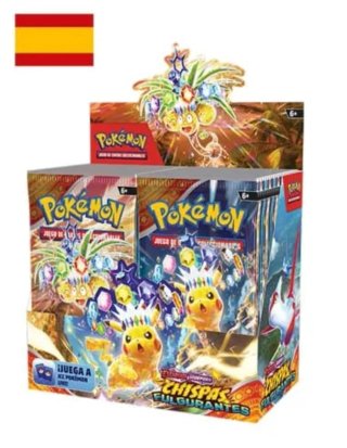 Caja 36 Sobres Pokémon Chispas Fulgurantes Español