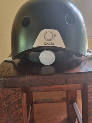 Casco Oxelo nero con grafica 54-58 cm (EN 1078)