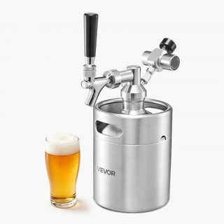 Mini barril de 1.94L, sistema de grifo presurizado