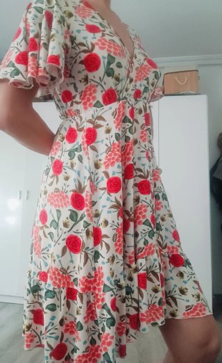 Vestido Verano Flores Talla XS