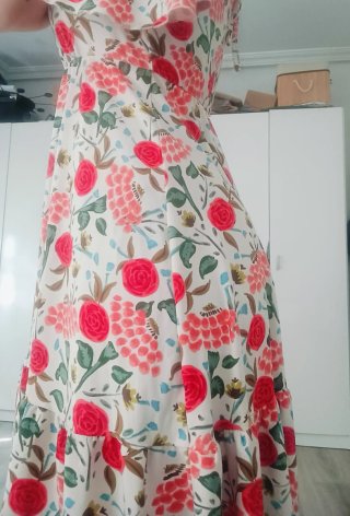 Vestido Verano Flores Talla XS