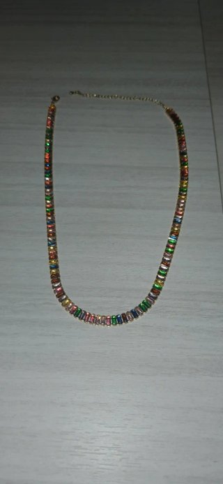 Collana Swarovski donna oro multicolor
