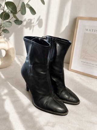 Botines de piel ZARA
