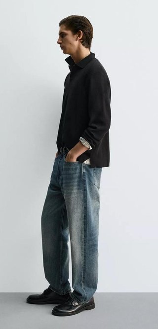 Polo Punto Soft - Color Negro - Talla XL