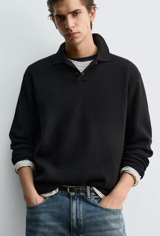 Polo Punto Soft - Color Negro - Talla XL