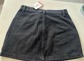 Falda vaquera negra Lefties Talla S