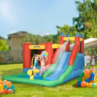 Castello Gonfiabile Bambini con Scivolo e Canestro