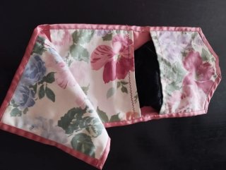 Bolsa funda porta lencería floral