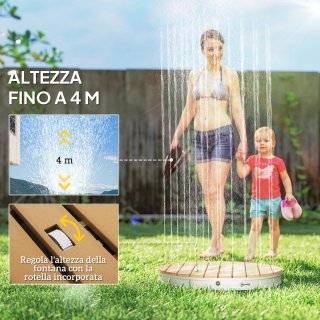 Doccia da Giardino Portatile 4 m Getti Regolabili