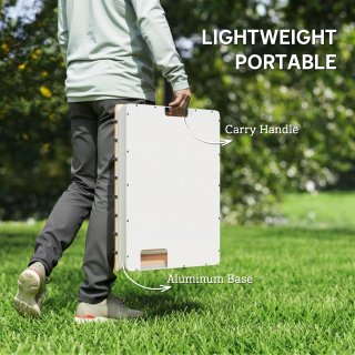 Doccia da Giardino Portatile in Legno 70x55 cm