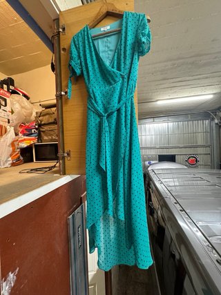 Vestido asimétrico lunares talla 36