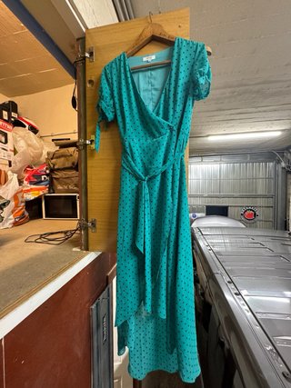 Vestido asimétrico lunares talla 36