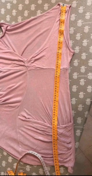 Canotta rosa scollo a V