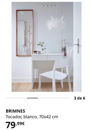 Tocador BRIMNES blanco 70x42 cm