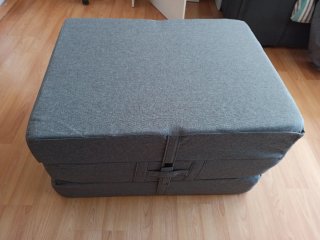 Colchón plegable gris