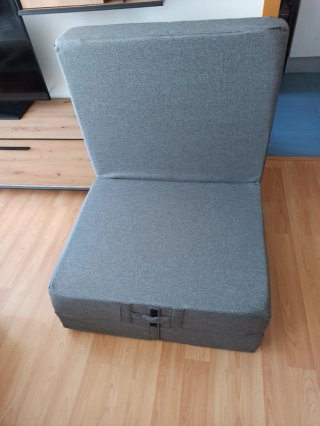Colchón plegable gris