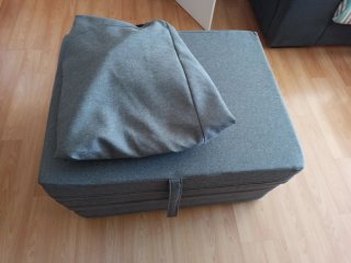 Colchón plegable gris