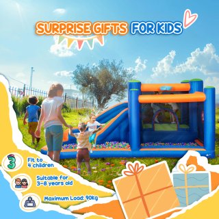 Castello Gonfiabile Bambini 3-8 Anni con Scivolo