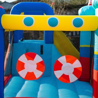 Castello Gonfiabile 4 in 1 Bimbi 3 8 Anni Piscina