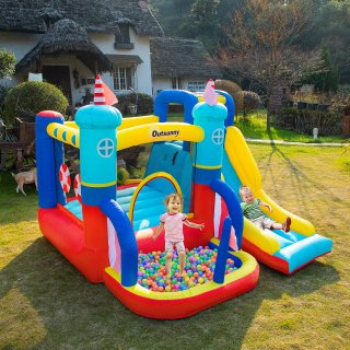 Castello Gonfiabile 4 in 1 Bimbi 3 8 Anni Piscina