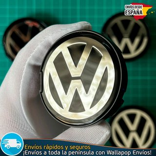4 Tapacubos Volkswagen 55mm Tapa Buje 6N0601171