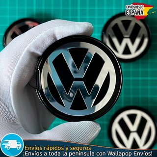 4 Tapacubos Volkswagen 55mm Tapa Buje 6N0601171