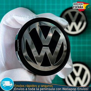 4 Tapacubos Volkswagen 55mm Tapa Buje 6N0601171