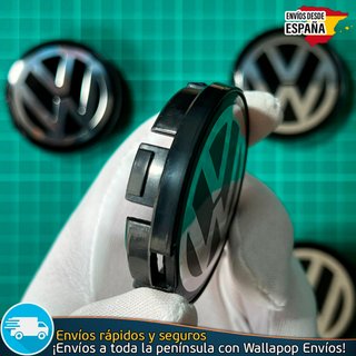 4 Tapacubos Volkswagen 55mm Tapa Buje 6N0601171