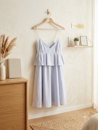 Vestido Zara Rayas Talla S Tirantes Finos