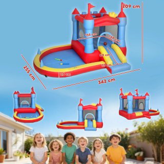 Castello Gonfiabile per Bambini con Trampolino