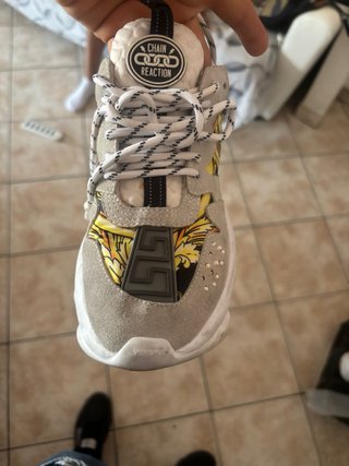 Scarpe Versace Unisex Beige Multicolor