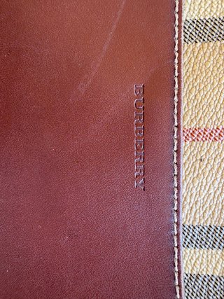 Bolso Burberry Vintage Cuadros Marrón Beige