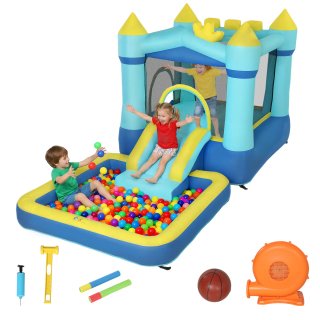 Castello Gonfiabile Bambini con Scivolo Piscina