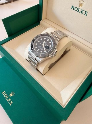 Rolex Submariner Negro/Plateado