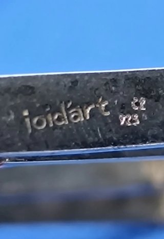 Collar geométrico vintage Joidart Plata Ley 925