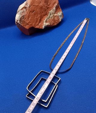 Collar geométrico vintage Joidart Plata Ley 925