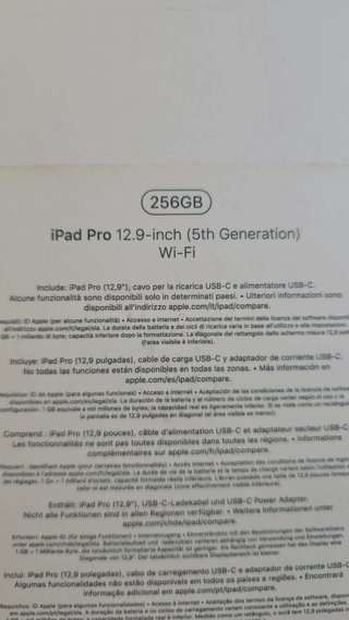 iPad Pro 12,9” M1 256 gb con Magic Keyboard