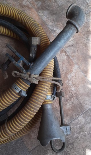 Venturi con manguera. Trasvase de agua. Fumigar