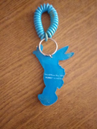 Portachiavi Bugs Bunny con spirale blu