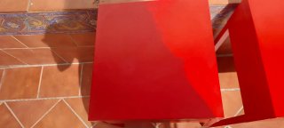 2 Comodini Ikea Rossi Metallici