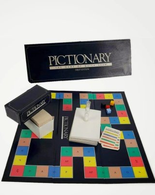 NUEVO Pictionary Juego de Mesa Vintage Primera