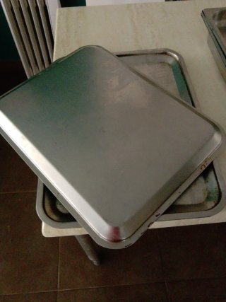 Bandejas Hostelería Acero Inoxidable.Lote de 3unid