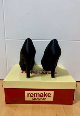 Zapatos de tacón negros talla 36 mujer Marypaz
