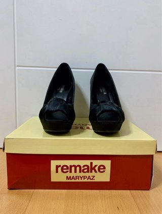 Zapatos de tacón negros talla 36 mujer Marypaz
