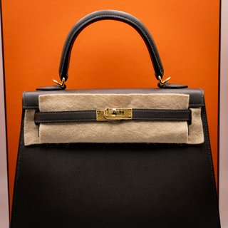 Bolso Hermes Kelly 25 Graphite Madame VEAU