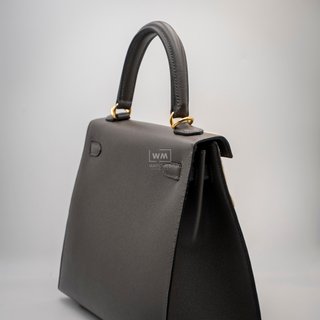 Bolso Hermes Kelly 25 Graphite Madame VEAU
