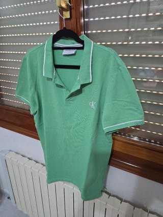 Polo Calvin Klein Jeans Talla L Verde