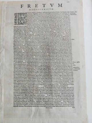Mapa Siglo XVII Estrecho de Magallanes