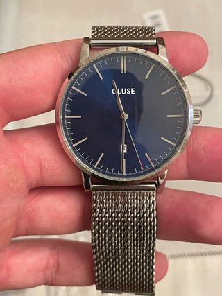 Reloj Cluse Hombre Azul y Plateado